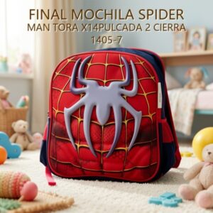 MOCHILA SPIDER MAN TORA X14PULCADA 2 CIERRA 1405-7