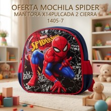 MOCHILA SPIDER MAN TORA X14PULCADA 2 CIERRA 1405-7