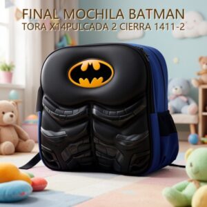 MOCHILA BATMAN TORA X14PULCADA 2 CIERRA 1411-2