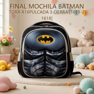 MOCHILA BATMAN TORA X16PULCADA 3 CIERRA [1611-2 1618]