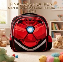 MOCHILA IRON MAN TORA X16PULCADA 3 CIERRA 1610-2