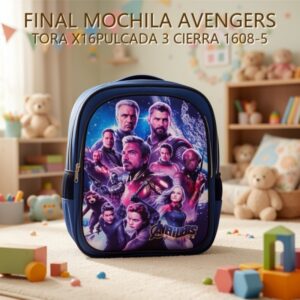 MOCHILA AVENGERS TORA X16PULCADA 3 CIERRA 1608-5