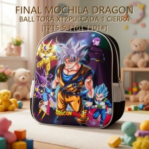 MOCHILA DRAGON BALL TORA X12PULCADA 1 CIERRA [1215-5 1101 1101#]