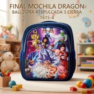 MOCHILA DRAGON BALL TORA X16PULCADA 3 CIERRA 1615-4