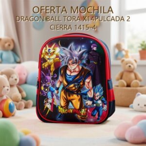 MOCHILA DRAGON BALL TORA X14PULCADA 2 CIERRA 1415-4