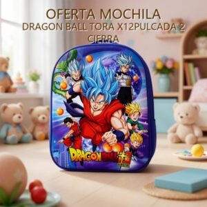 MOCHILA DRAGON BALL TORA X12PULCADA 2 CIERRA