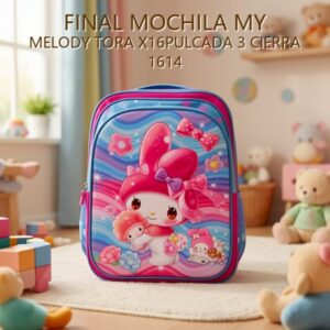 MOCHILA MY MELODY TORA X16PULCADA 3 CIERRA 1614