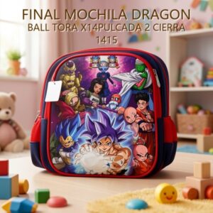 MOCHILA DRAGON BALL TORA X14PULCADA 2 CIERRA 1415