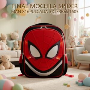 MOCHILA SPIDER MAN X16PULCADA 3 CIERRES 1605