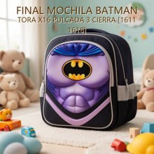 MOCHILA BATMAN TORA X16 PULCADA 3 CIERRA [1611 1618]