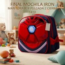 MOCHILA IRON MAN TORA X14 PULCADA 2 CIERRA 1410