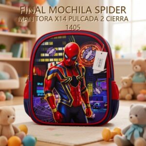 MOCHILA SPIDER MAN TORA X14 PULCADA 2 CIERRA 1405