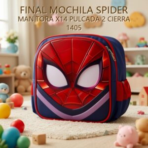 MOCHILA SPIDER MAN TORA X14 PULCADA 2 CIERRA 1405