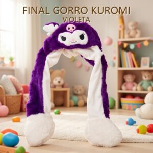 GORRO KUROMI VIOLETA