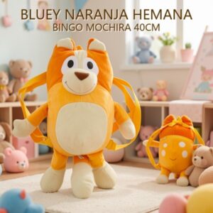 BLUEY NARANJA HEMANA BINGO MOCHIRA 40CM