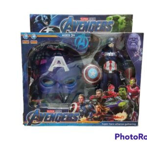 CAPITAN AMERICA CON MASCARA Y LUZ SONIDO 0038