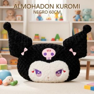 ALMOHADON KUROMI NEGRO 60CM