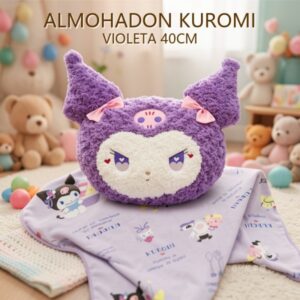 ALMOHADON KUROMI VIOLETA 40CM