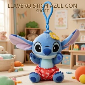 LLAVERO STICH AZUL CON SHORT