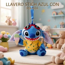 LLAVERO STICH AZUL CON REMERA