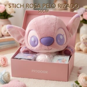 STICH ROSA PELO RIZADO 50CM
