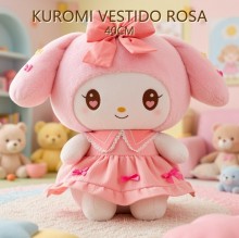 KUROMI VESTIDO ROSA 40CM