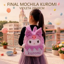 MOCHILA KUROMI VIOLETA 20*28CM