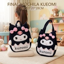 MOCHILA KUEOMI NEGRO 20*28CM