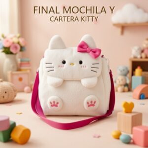 MOCHILA Y CARTERA KITTY