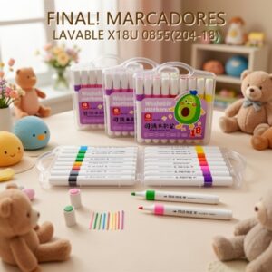 MARCADORES LAVABLE X18U 0855(204-18)