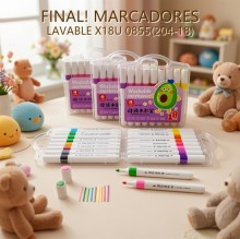 MARCADORES LAVABLE X18U 0855(204-18)