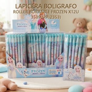 LAPICERA BOLIGRAFO ROLLER BORRABLE FROZEN X12U 3539(MP-2353)