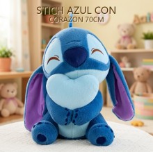STICH AZUL CON CORAZON 70CM