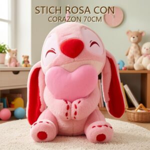 STICH ROSA CON CORAZON 70CM