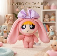 LLAVERO CHICA SUPER PODEROSAS ROSA