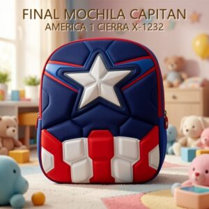 MOCHILA CAPITAN AMERICA 1 CIERRA X-1232