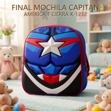 MOCHILA CAPITAN AMERICA 1 CIERRA X-1232