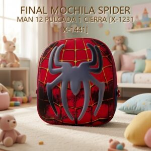MOCHILA SPIDER MAN 12 PULCADA 1 CIERRA [X-1231 X-1441]