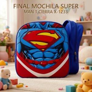 MOCHILA SUPER MAN 1 CIERRA X-1233