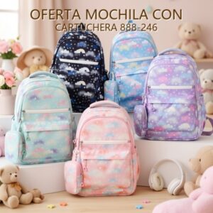 MOCHILA CON CARTUCHERA 888-246