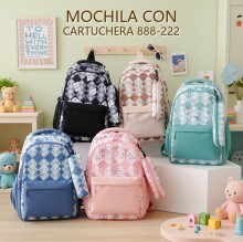 MOCHILA CON CARTUCHERA 888-222