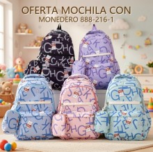 MOCHILA CON MONEDERO 888-216-1