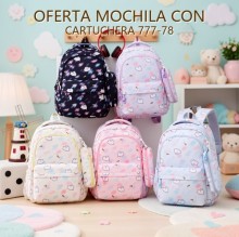 MOCHILA CON CARTUCHERA 777-78