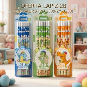 LAPIZ 2B DINOSAUR X12U 2539(ZY-3253)