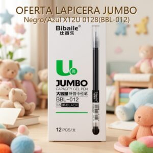 LAPICERA JUMBO Negro/Azul X12U 0128(BBL-012)