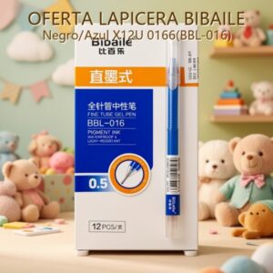 LAPICERA BIBAILE Negro/Azul X12U 0166(BBL-016)