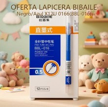 LAPICERA BIBAILE Negro/Azul X12U 0166(BBL-016)