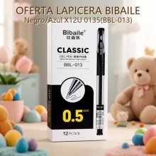 LAPICERA BIBAILE Negro/Azul X12U 0135(BBL-013)