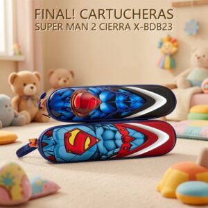 CARTUCHERAS SUPER MAN 2 CIERRA X-BDB23