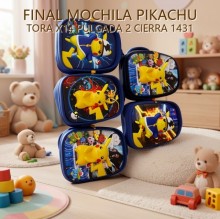 MOCHILA PIKACHU TORA X14 PULGADA 2 CIERRA 1431